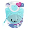 Chicco Anneau de Dentition Fresh Bib Bavoir +4m Bleu