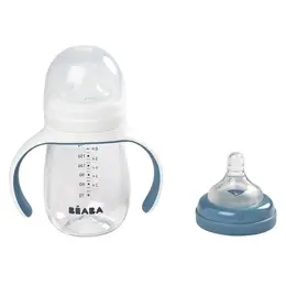 Béaba Tasse Biberon d'Apprentissage 2en1 Windy Bleu 210ml