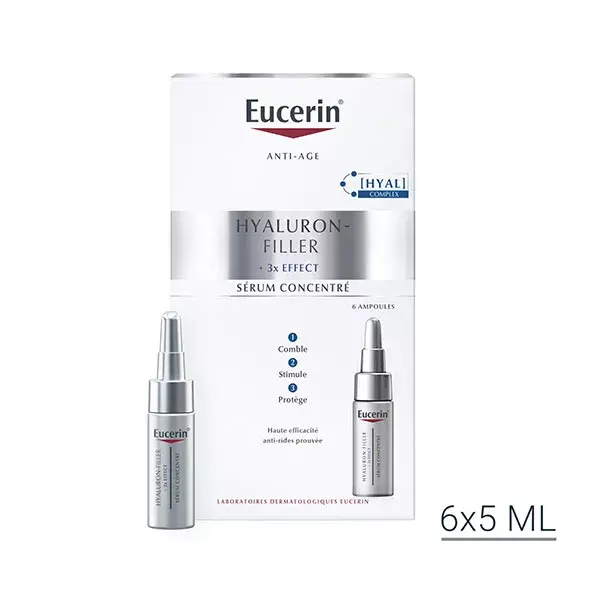 Eucerin Hyaluron-Filler +3x Effect Sérum Concentré Anti-Âge 6 x 5ml
