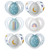 Tommee Tippee Schnuller Nacht Pastellblau 6-18m 6 Einheiten