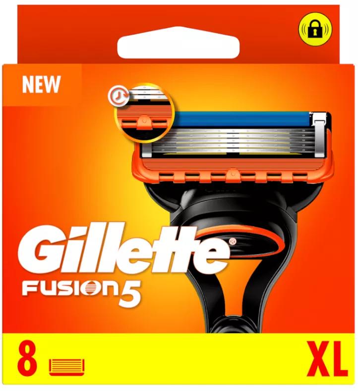 Gillette Fusion5 Recargas de Lâminas para Máquinas de Barbear 8 uds