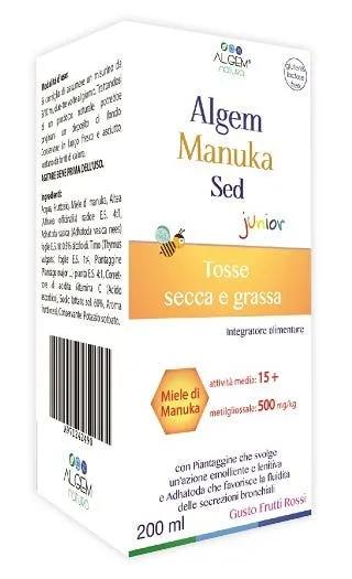 Algem Manuka Sed Junior Integratore Sciroppo Tosse Secca e Grassa 200 ml