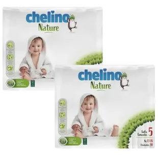 Chelino Nature Diapers Size 5 (13-18 Kg) 2x30 units