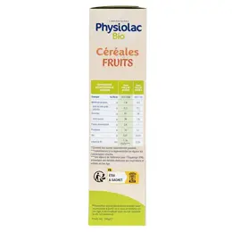 Physiolac Bio Céréales Fruits +6m 200g