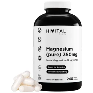 Hivital Magnesiumbisglycinat 350 mg 240 vegane Kapseln