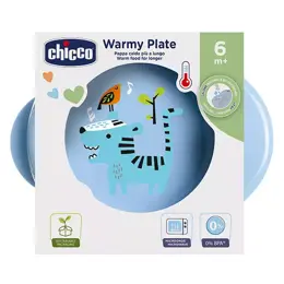 Chicco Repas Assiette Maintien au Chaud 2 en 1 +6m Bleue