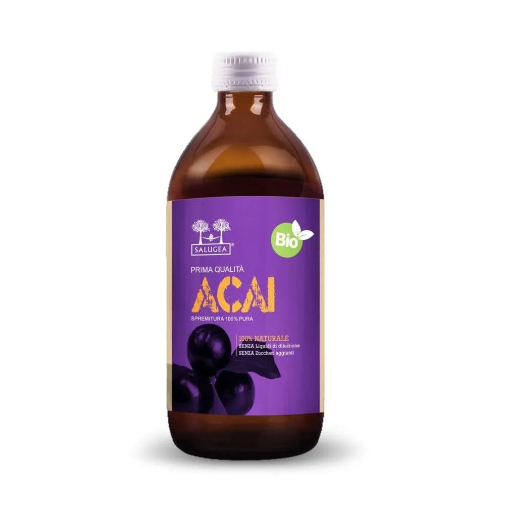 Salugea Succo di Aronia Acai 100% Puro 500 Ml