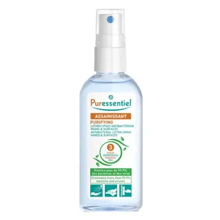 Spray igienizzante antibatterico Puressentiel per mani e superfici, 80 ml