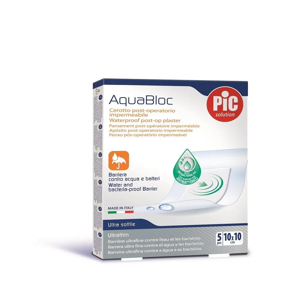 Pic Aquabloc Cerotti Antibatterici Impermeabili 10 x 10 cm 5 Pezzi