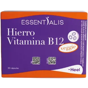 Essentialis Fer Vitamine B12 Végétarien 30 Gélules