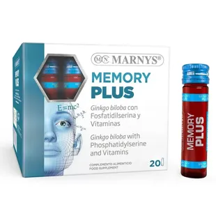 Memory Plus Gingko+Fosfatidilserina+Vitaminas Marnys 20 Viales de 10ml