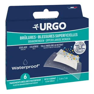 Urgo Cerotti Waterproof Bruciature e Ferite 6 unità