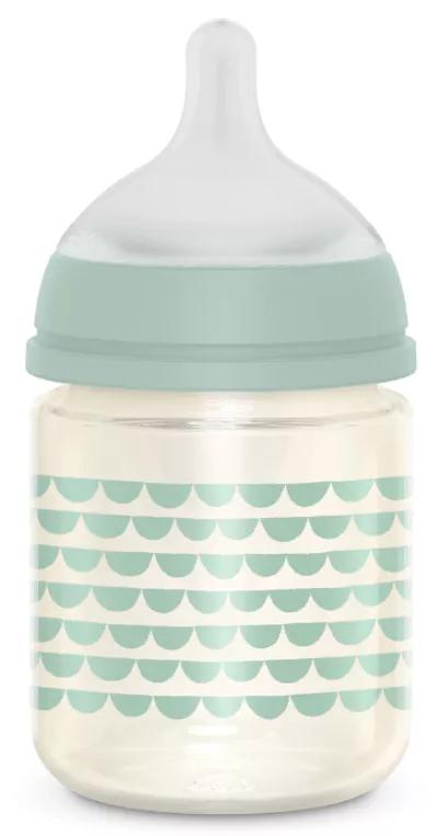 Suavinex Glazen Babyfles Fysiologische Speen Sx Pro Siliconen Slow Flow Groen