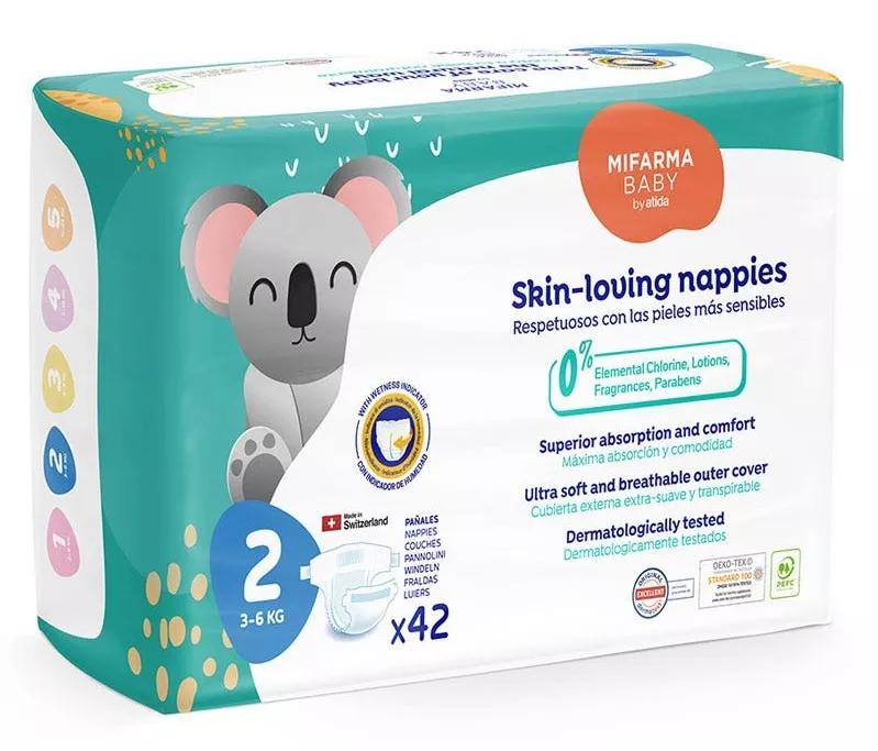 Mifarma Baby Couches T2 3-6kg 42 unités
