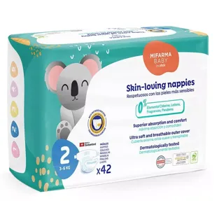 Mifarma Fraldas Bebé T2 (3-6 kg) 42 unidades