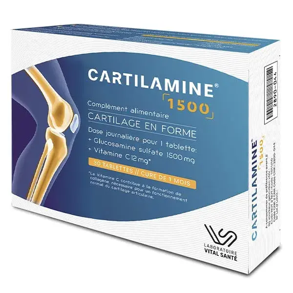 Laboratoire E-Sciences Cartilamine 1500 30 comprimés