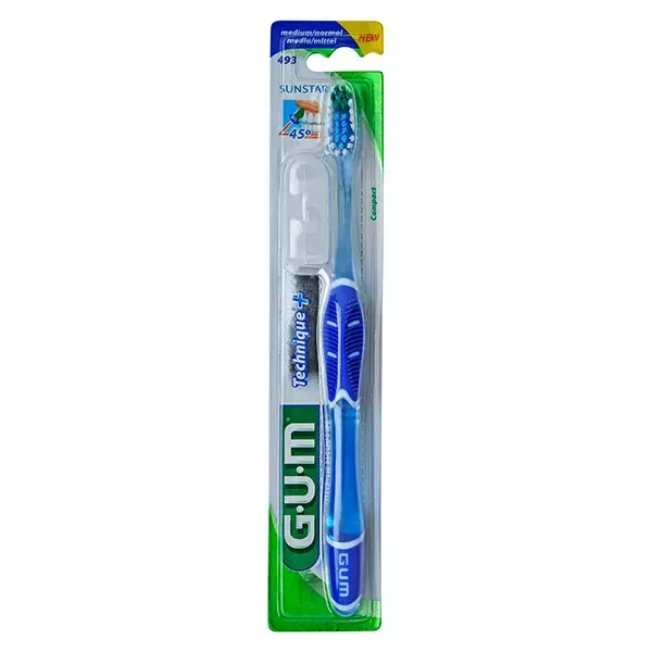 Gum Brosse à Dents N°493 Technique+ Compacte Medium