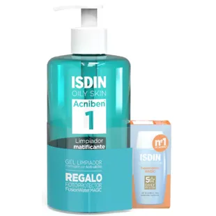 Isdin Acniben Gel Matifiant 400 ml + CADEAU Fusion Water Magic 10 ml