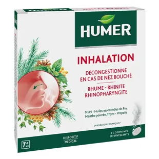 Humer Inhalation Raffreddore Naso Tappato a Partire da 7 anni 8 compresse effervescenti