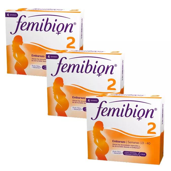 Femibion 2 Embarazo Ácido Fólico 3x28 Cápsulas + 28 Comprimidos