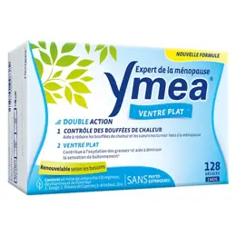 Ymea Ménopause Bouffées de Chaleur et Ventre Plat 128 Gélules