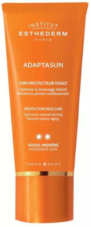 Adaptasun Crème Solaire Modérée Visage Institut Esthederm 50 ml