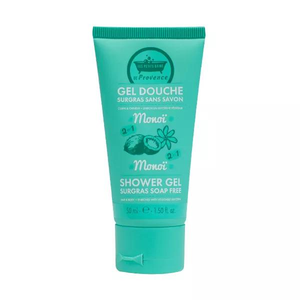Les Petits Bains de Provence Gel Ducha Nutritivo sin Jabón 2 en 1 Monoi 50ml