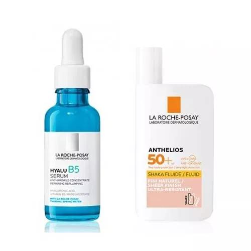 Pack La Roche Posay Sérum Anti-Rides Hyalu B5 30 ml + Fluide Shaka Anthelios