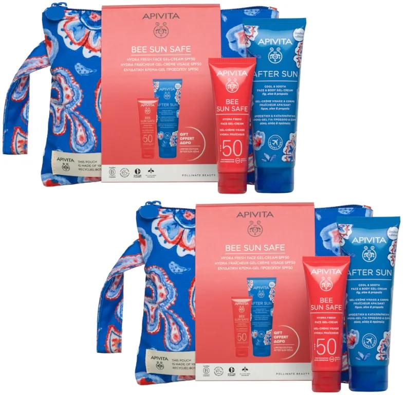 Pack Apivita Bee Sun Safe 2 unités Hydra Fresh SPF50 50 ml + Après-soleil 100 ml