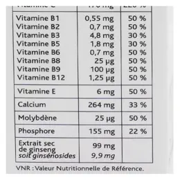 Nutreov Physcience Phytéa Fortigénor Fatigue Intense & Epuisement 60 comprimés