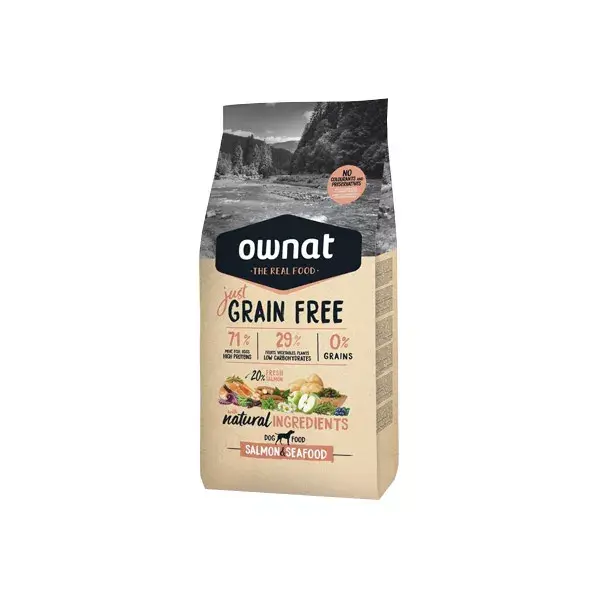 Ownat Just Grain Free Chien Adulte Saumon 3kg
