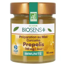 Biosens Miels Préparation Miel Curcuma et Propolis Immunité Bio 170g