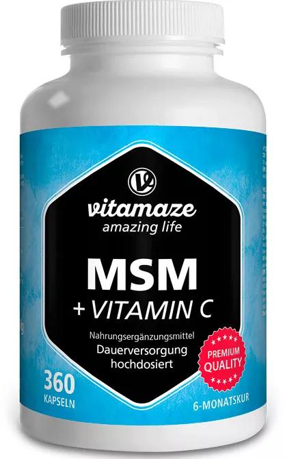 Vitamaze MSM + Vitamina C 360 Cápsulas