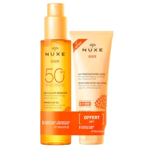 Nuxe Sun Face and Body Tanning Oil SPF50 150 ml + After Sun 100 ml
