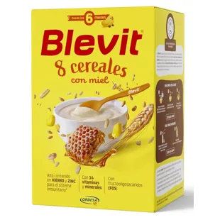 Blevit 8 Cereal Porridge with Honey +6m 500g