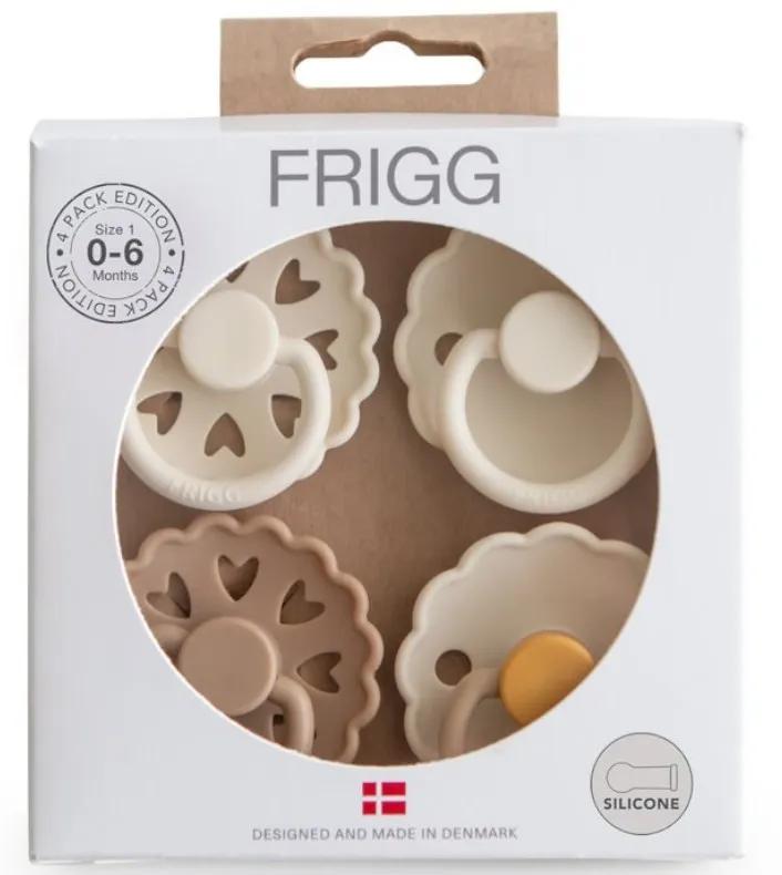 Sucettes en silicone Frigg Mixte Flocon de Neige Rêve +0m 4 unités