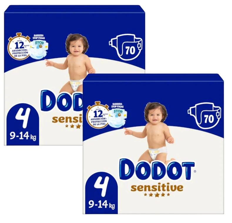 Dodot Sensitive T4 Windeln (9-14 kg) 2x70 Einheiten