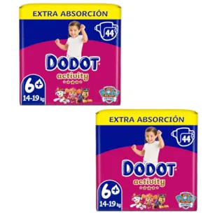 Dodot Activity Diapers Extra T6+ (+14 Kg) 2x44 units