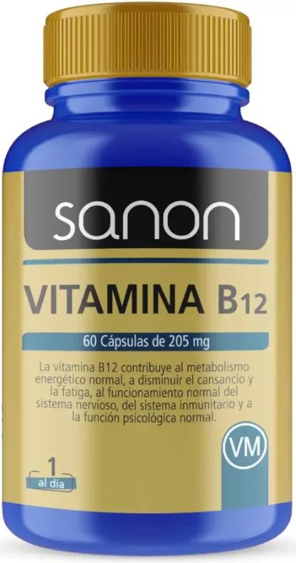 Sanon Vitamina B12 60 Cápsulas de 250mg