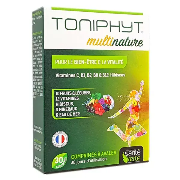 Santé Verte Toniphyt Multinature 30 comprimés