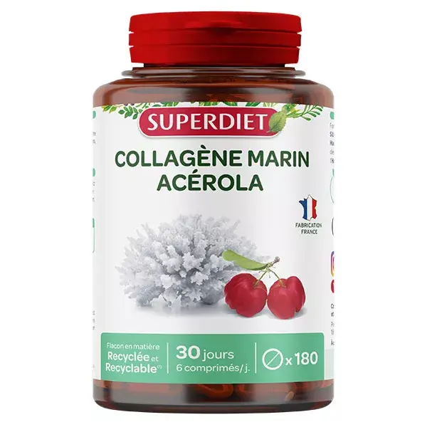 Superdiet Collagène Marin + Vitamine C 180 comprimés