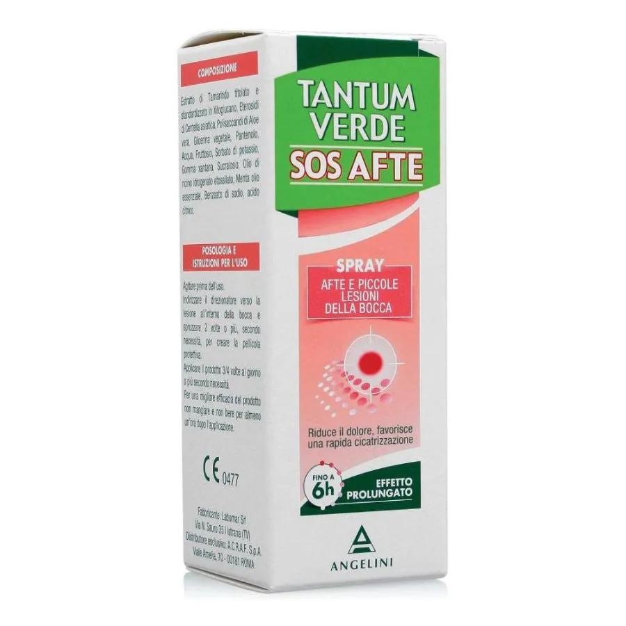 Tantum Verde SOS Afte Collutorio Contro Afte e Piccole Lesioni della Bocca 120 ml