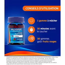 VALDISPERT Gommes Sommeil Rapide Mélatonine 1,9mg 30 gummies