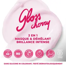 Gloss cherry - Masque 2 en 1 - Sans silicone - Brillance intense - 200ml