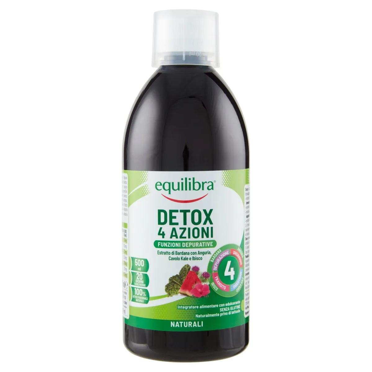 Equilibra Detox 4 Azioni Integratore Benessere dell'Organismo 500 ml