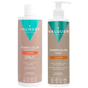 Valquer Pack Power Color Kupfer Shampoo 400 ml + Maske 275 ml