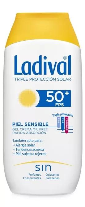 Ladival Gel Crema Oil Free Pieles Sensibles o Alérgicas SPF50+ 200 ml
