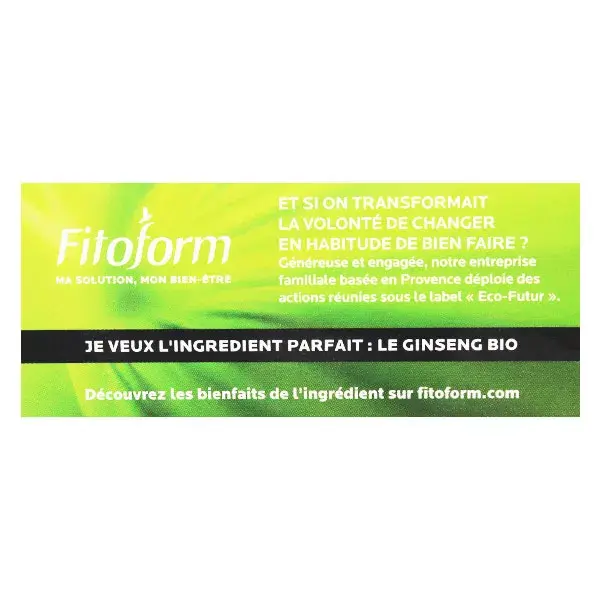 Fitoform Ginseng Bio Ab Ecocert 60 comprimidos