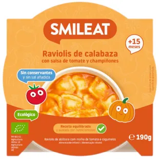 Smileat Pumpkin Ravioli Dish with Tomato Sauce +15m 190 gr