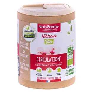 Nat & Form Ecoresponsable Hibiscus Bio Integratore Alimentare 200 capsule vegetali